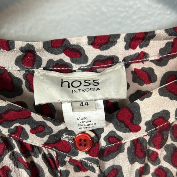 Hoss INTROPIA Women’s Leopard Print 100% Silk Dress Size 44 - Picture 5 of 16